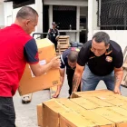 El cargamento de más de 4 millones de medicamentos que llegó a Manabí.