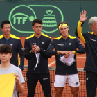 Integrantes del equipo ecuatoriano que representará al país en la Copa Davis.