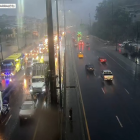 En el sector de Florida Norte, en la vía Perimetral, fue uno de los puntos donde llovió este 17 de agosto.