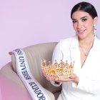 Dalia Bucaram, Miss Universo Ecuador 2026, durante una entrevista con EXPRESO después de recibir la corona en Santa Elena.