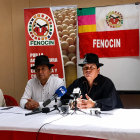 Los dirigentes de la Fenocin y Unorcac se pronunciaron en una rueda de prensa este 19 de agosto de 2026.
