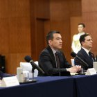 Daniel Noboa promovió exportaciones agropecuarias en Shanghái el 20 de agosto.