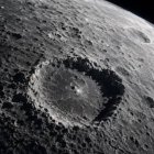 NASA mostró el cráter que dejó un cohete Falcon 9 de SpaceX en la Luna.