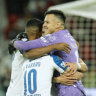 Gonzalo Valle (d.) fue la figura de la clasificación de Liga de Quito en Libertadores.