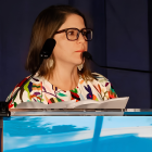 Juanita Goebertus, directora para las Américas de Human Rights Watch, en un foro internacional sobre derechos humanos.