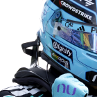 El piloto de Mercedes George Russell de Gran Bretaña, celebra el triunfo en la prueba del esprint en el Circuito Zandvoort.