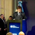 Javier Milei, hablando durante el cierre de la 23º edición del Council of The Americas, en Buenos Aires (Argentina).