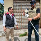 Algunas de las cámaras estaban colocadas en puntos elevados para captar calles e intersecciones de los barrios intervenidos.