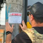 El ECU 911 colocó sellos en los puntos donde fueron retiradas las cámaras para informar sobre el procedimiento y la posibilidad de recuperarlas.