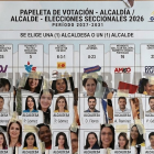 Papeleta generada con IA, para simbolizar que algunas mujeres son relleno en las listas.