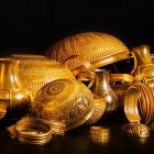 El Tesoro de Villena, uno de los conjuntos más valiosos de la Edad de Bronce en Europa y que alberga el museo de esta localidad alicantina (este de España).