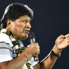 El expresidente de Bolivia Evo Morales habla en un evento el 26 de agosto de 2026, en Ivirgarzama (Bolivia).