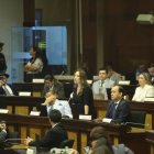 Mishel Mancheno defendió su iniciativa ante el Pleno durante el primer debate de la Ley Antimafias.