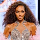 Justus Kelly en la noche de coronación de Miss USA.