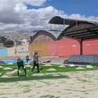 Calderón. La intervención del parque Profesores Municipales se financió mediante presupuestos participativos, pese a los bajos niveles de ejecución.