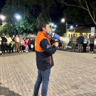 En el simulacro contra sismos, desarrollado en 2025, en Lloa.