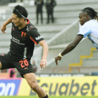 Frangoy Zambrano (i.), jugador de Liga de Quito.