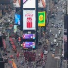 La vista de Times Square en Nueva York, EE. UU., 6 de agosto de 2026.