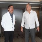 Gustavo Petro y Rafael Correa se reunieron en Ciudad de México este martes 1 de septiembre.