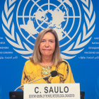 La secretaria general de la Organización Meteorológica Mundial (OMM), Celeste Saulo, dio las previsiones del organismo para el cercano fenómeno de El Niño.