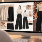 Con ayuda de la IA, una idea comienza a tomar forma: probar, ajustar y visualizar cómo transformar prendas que ya estaban en el clóset antes de llevar el diseño a la costurera