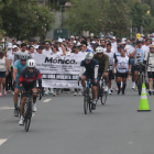 Ciclistas, atletas y otros ciudadanos marcharon el 6 de septiembre, en la avenida Samborondón, para exigir seguridad vial.