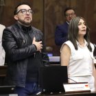La jefa de bancada, Patricia Núñez, presentó la queja contra los asambleístas del correísmo.