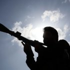 Un soldado hutí en Yemen.