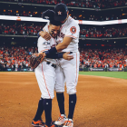José Altuve durante su participación con los Astros de Houston en las Grandes Ligas.