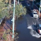 Acumulación de agua en Urdesa.