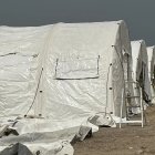 Tiendas para refugiados en Ceuta.