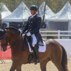 Ecuador subió a lo más alto del podio en Santa Fe 2026 tras ganar el oro en Adiestramiento ecuestre.