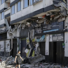 Viviendas destruidas por el terremoto en Colombia.