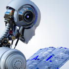 Referencial.Un robot con inteligencia artificial simboliza la creación de códigos propios para comunicarse.