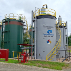 Parte de la infraestructura de la estatal petrolera, Petroecuador.