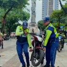 En diferentes sectores del centro se retiraron motos.