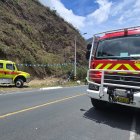 Una pareja falleció al caer hacia un barranco en la vía Cuenca- Molleturo.