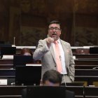 El legislador gobiernista Xavier Ordóñez planteó el cambio del orden del día para proponer un proceso de fiscalización