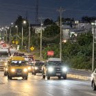 En un tramo de la vía a Daule se incorporaron luces LED.