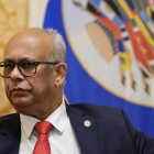 El secretario general de la Organización de los Estados Americanos (OEA), Albert Ramdin, este jueves en Washington (EE.UU.).
