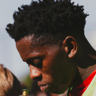 Daniel Mejía, joven defensor ecuatoriano del Antwerp, durante una de sus actuaciones con el club belga.