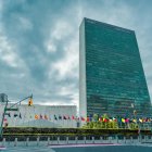 Fotografía cedida por Nils Huenerfuerst que muestra el edificio de las Naciones Unidas en Nueva York (EE.UU.). EFE/ Nils Huenerfuerst