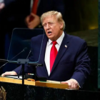 Donald Trump, presidente de Estados Unidos, en su intervención en la ONU.