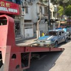 El vehículo fue denunciado en redes sociales por tener placa adulterada.,