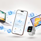 HONOR Connect permite sincronizar notificaciones, llamadas, archivos y cámara en tiempo real, así como gestionar ocho servicios simultáneos sin interrupción.