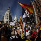 Marcha en apoyo de la defensa de Ceuta y para exigir la convocatoria de elecciones generales convocada por la plataforma Sociedad Civil Española este sábado