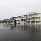 Vías anegadas en New Jersey