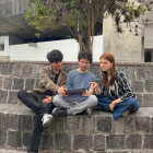 Ivonne Ayala, David Morales y Boris Garcés tienen 21 años; son estudiantes de la Escuela Politécnica Nacional.