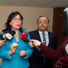 Ayer, Solanda Goyes acudió a una unidad de tránsito, donde negaron la acción de protección en contra de la Fiscalía.