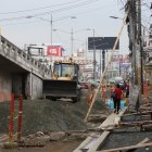 Estado actual de la obra en la Alborada este miércoles 30 de septiembre.